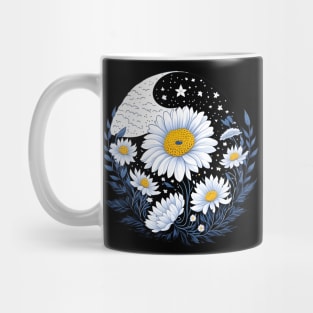 Daisy Flower Starry Sky Mug